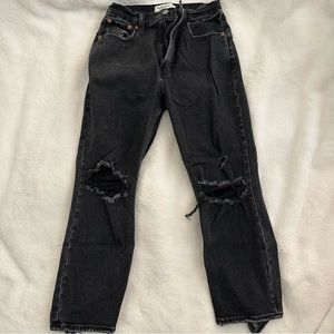 abercrombie jeans - the ankle straight ultra high rise - size 4XS (27)